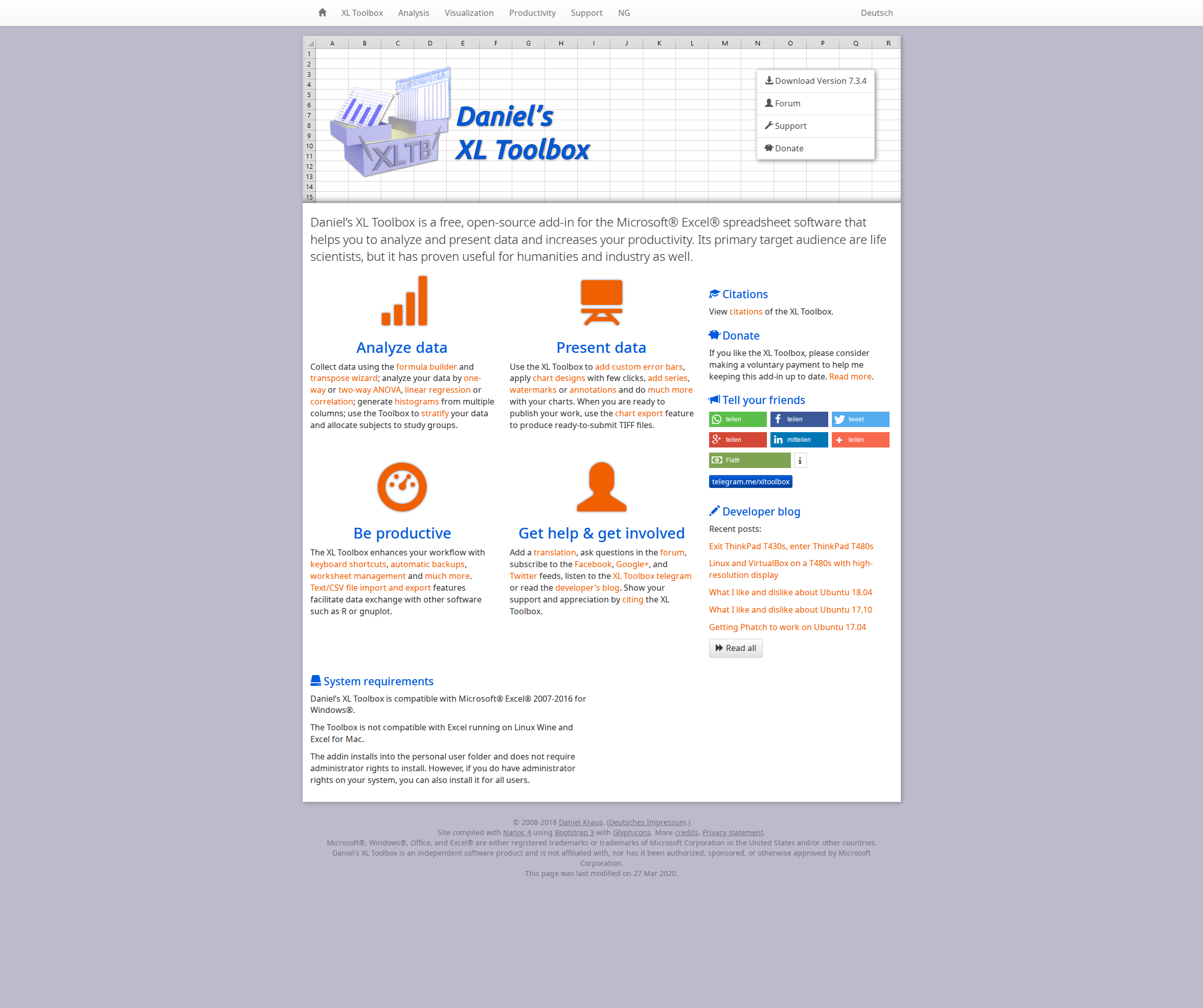 Home page