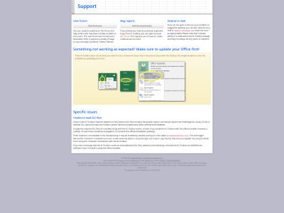 Support information (obsolete)