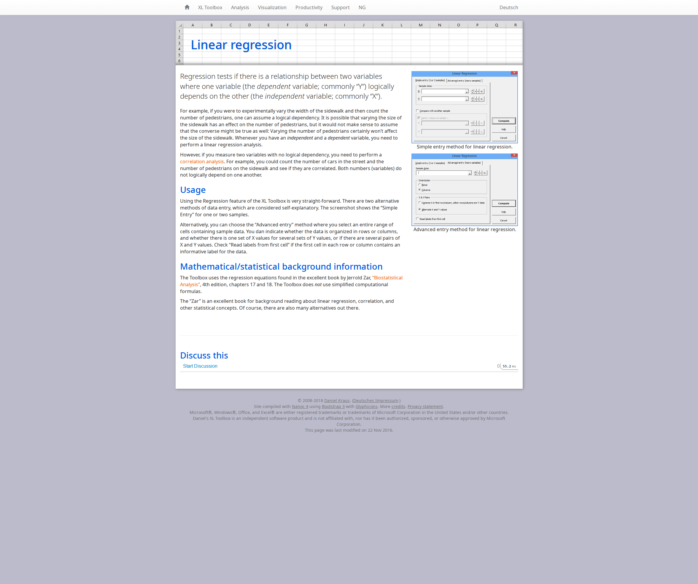 Linear regression