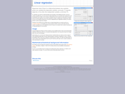 Linear regression
