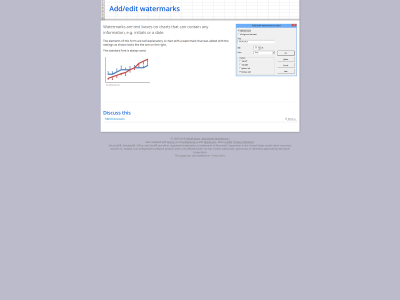 Watermarks for charts