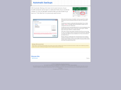 Automatic versioned backups