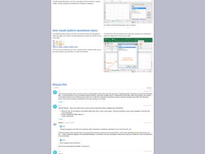 Worksheet management