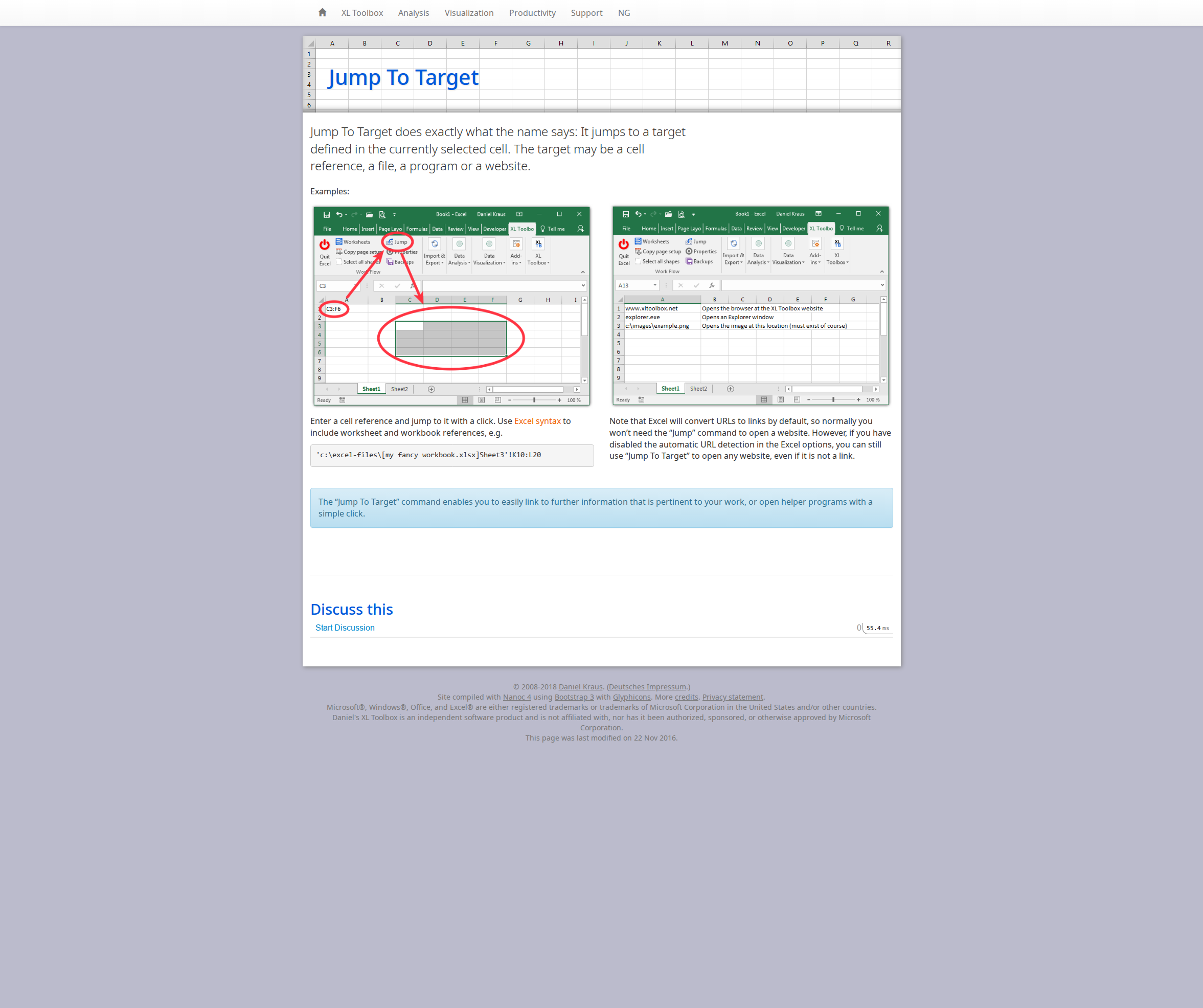 Jump to a target address