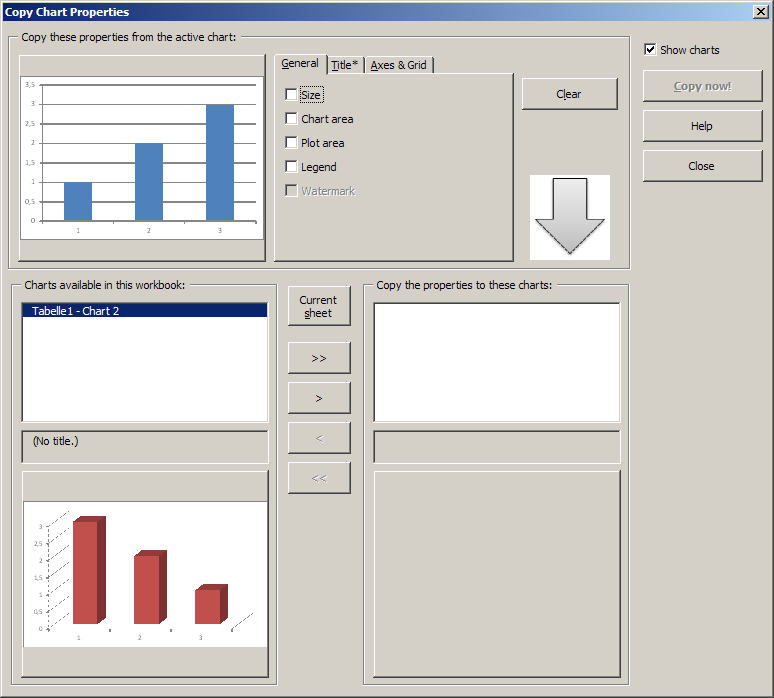 Excel Copy Chart Format