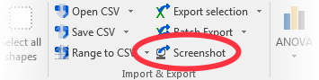 Screenshot export