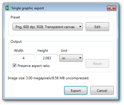 Excel Chart Export High Resolution