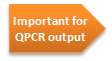 Important for QPCR output